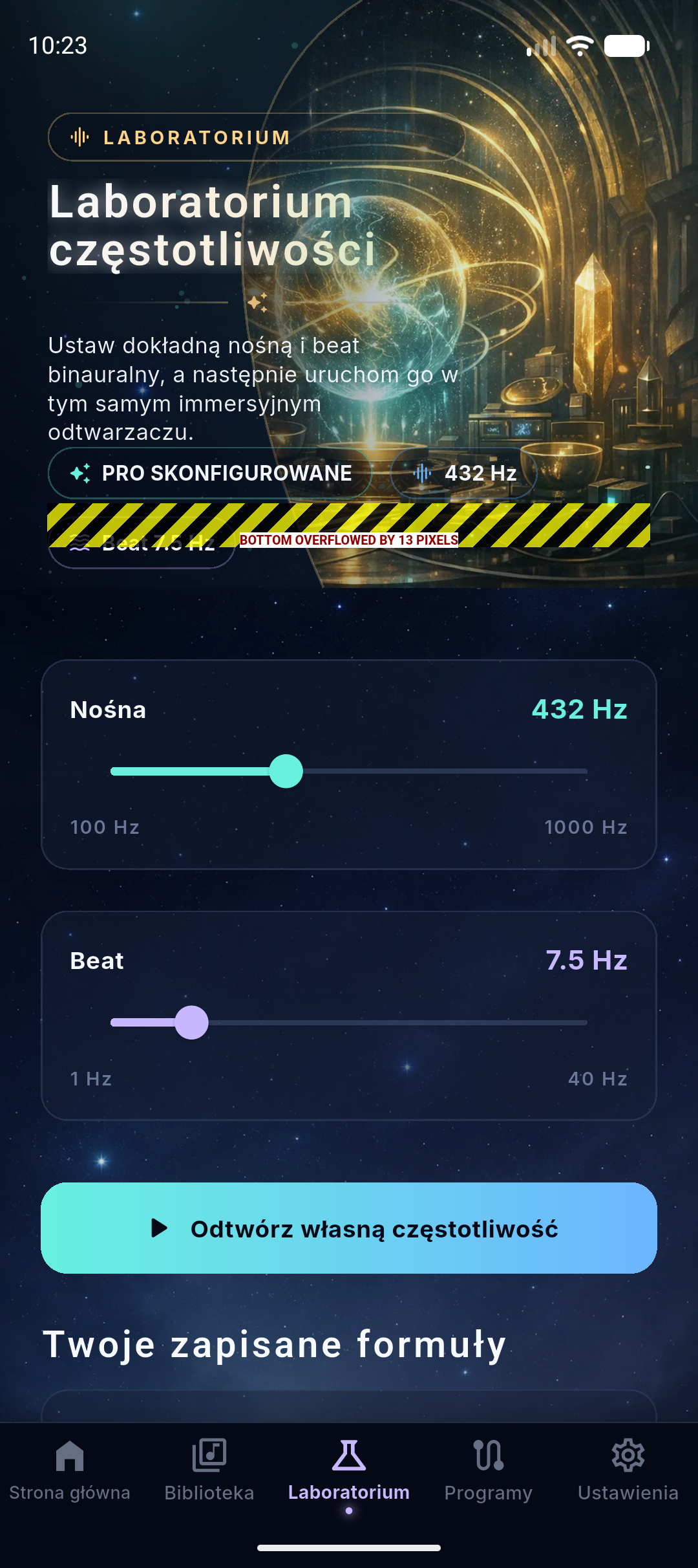 NeuroHz frequency lab screenshot placeholder