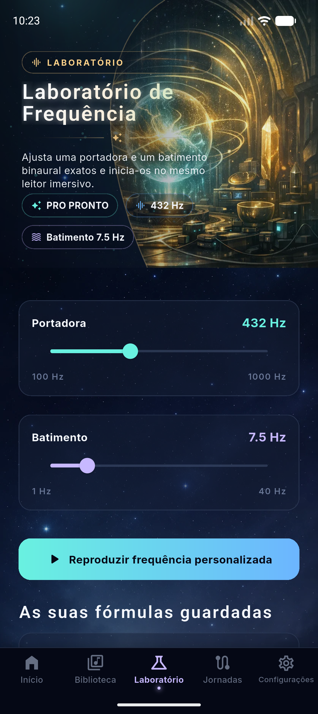 Espaço reservado para captura do laboratório do NeuroHz