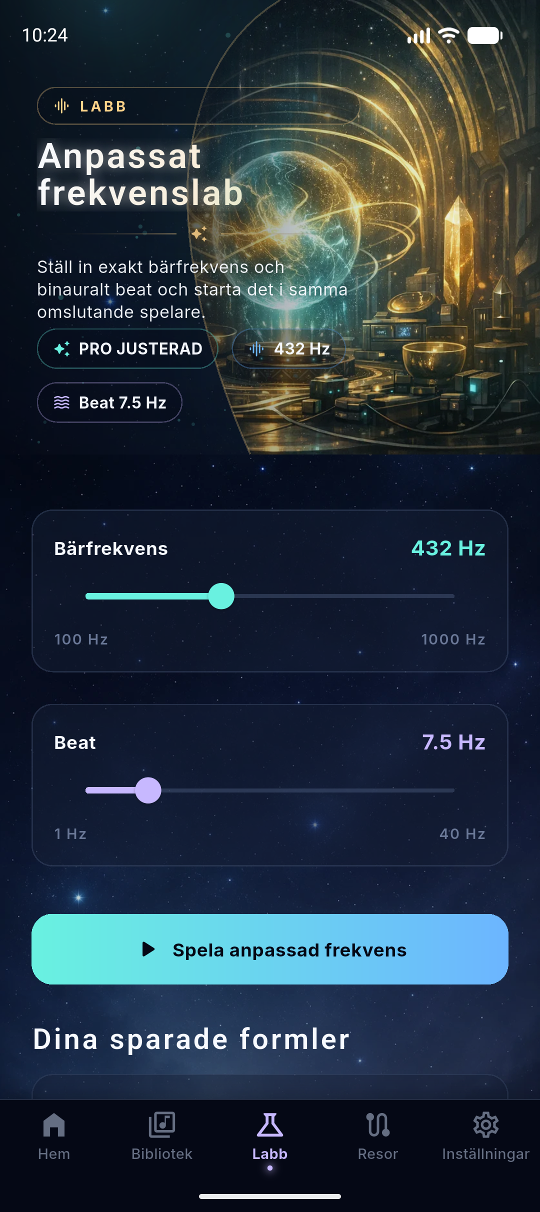 Platshållare för NeuroHz-frekvenslabbet