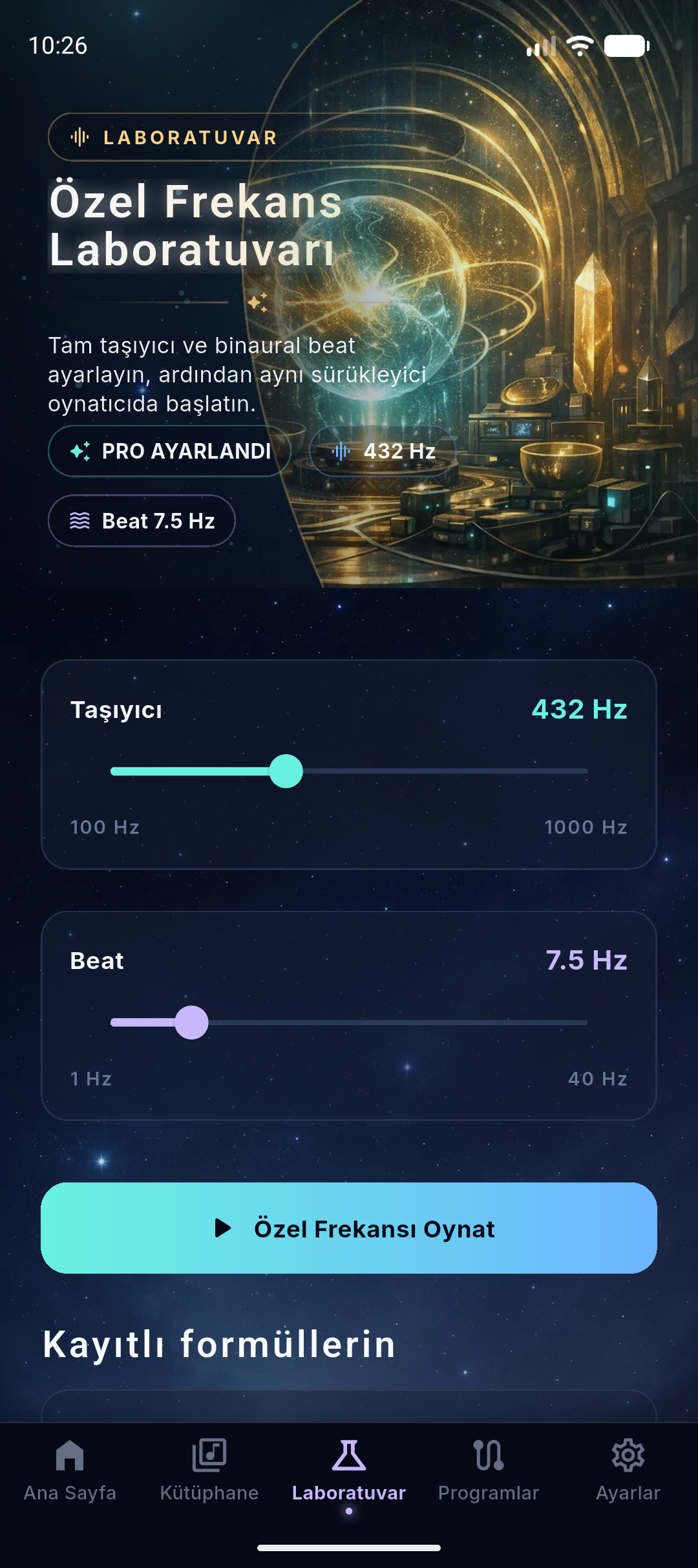 NeuroHz frequency lab screenshot placeholder